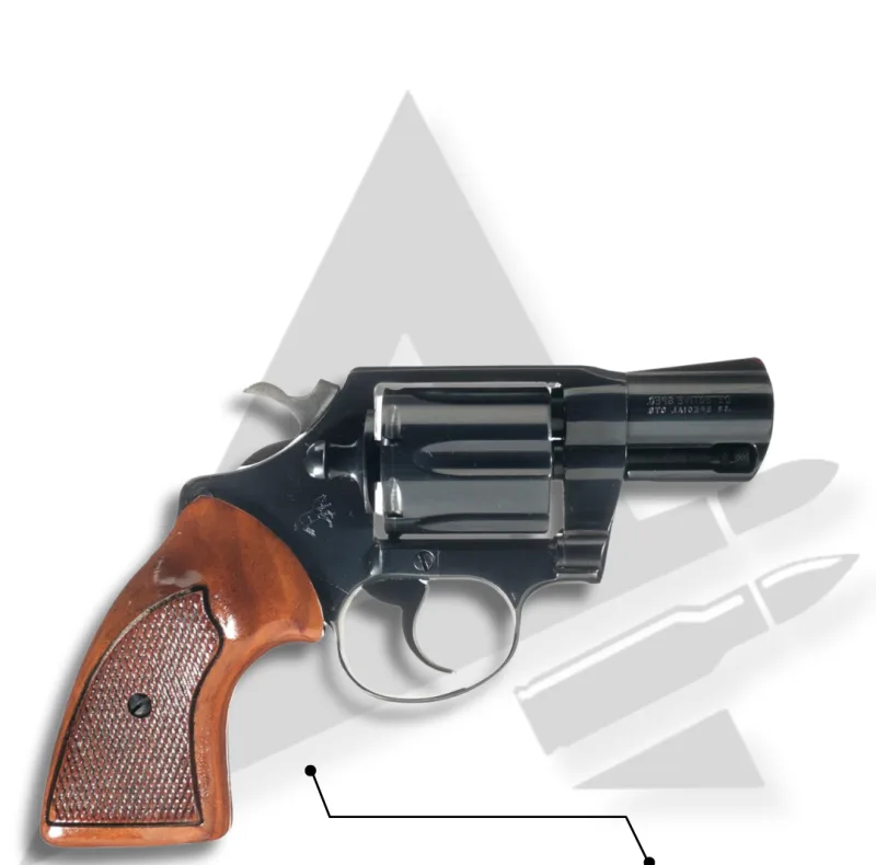 Revolver Colt Detective sa drvenim koricama
